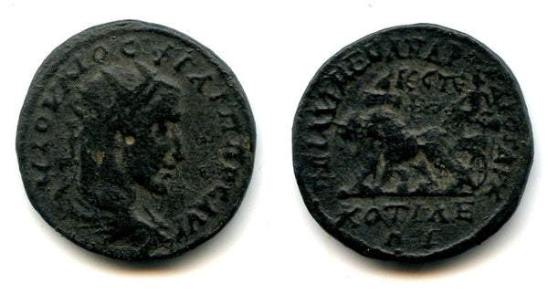 Scarce AE27 of Philip I (244-249 CE), Cotiaeum, Phrygia, Roman Provincial coinage