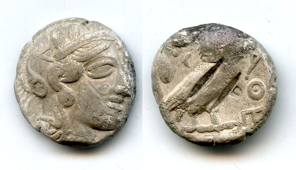 Rare silver "owl" tetradrachm, Paraonic Egypt, c.400-350 BC