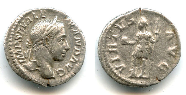 Silver denarius of Alexander Severus (222-235 AD), Rome mint, Roman Empire