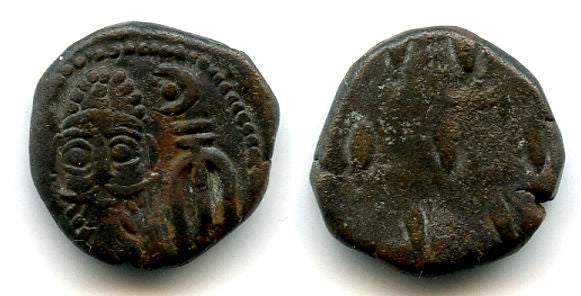 AE drachm of Orodes II (c.100 AD), dashes rev., Seleukia, Elymais Kindgom