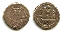 Follis of Maurice Tiberius (582-602 AD), RY15, Antioch mint, Byzantine Empire
