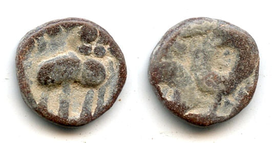 Lead karshapana (PB13), Virapurushadatta (c.250-274 CE), Ancient India