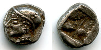 Archaic silver diobol, c.500 BC, Phokaia, Ionia, Ancient Greek coinage