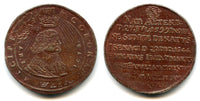 Commemorative thaler (off-metal strike in tin), Albert II (1640-44), Saxe-Eisenach, Germany