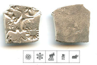 Nice silver karshapana, Nanda period (ca.345-323 BC), Magadha, India (G/H #450)