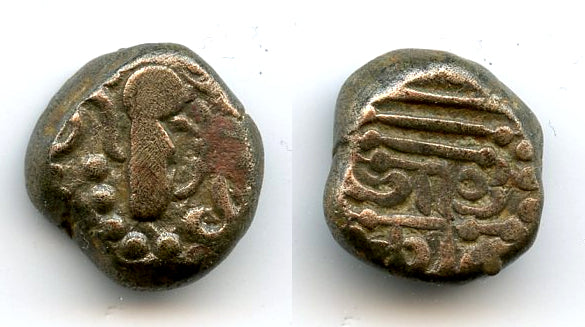 Silver drachm, type 3.3, Omkara monastery, Paramaras, c.1150-1300, India