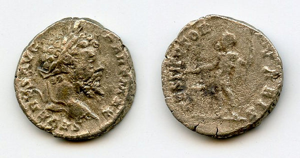 RESTITVTOR VRBIS silver denarius of Septimius Severus (193-211 AD), Roman Empire