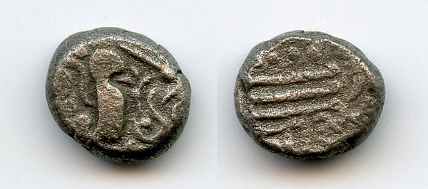 Silver drachm, type 3.3, Omkara monastery, Paramaras, c.1150-1300, India