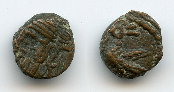 Rare AE9 chalkous, Vologases IV (147-191 CE), Ecbatana, Arscacids, Parthian Empire