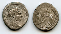Billon tetradrachm, Caracalla (198-217 CE), Antioch, Roman Provincial Issue