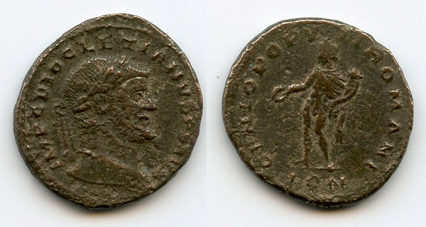 Follis of Diocletian (284-305 AD), London mint, Roman Empire (RIC 1a)