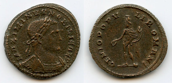 Rare large follis of Maximinus II as Caesar (305-310 CE), London, Roman Empire