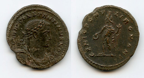 Rare large follis, Constantine I as Caesar, 306-307 CE, London, Roman Empire (RIC 79)