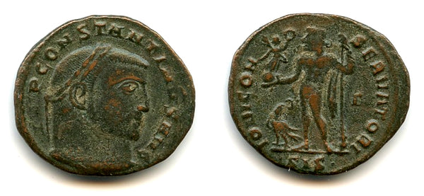 IOVI follis of Constantine the Great (307-337 CE), Siscia, Roman Empire