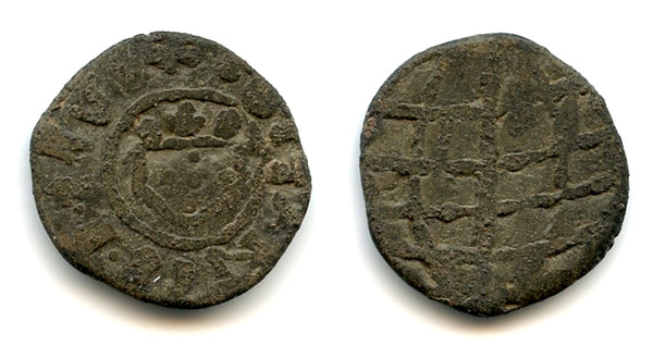 Rare private mint large soldo, Joao III (1521-1557), Melaka, Portuguese Far East