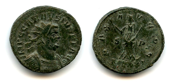 Antoninianus of Carausius (287-293 CE), London, Romano-British Empire - rare PAX AVGGG type