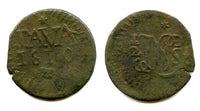 Large 1/2 stuiver, Louis Napoleon, Java, 1810, French interregnum in Java