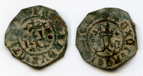 Billon blanca of Ferdinand (1479-1516) and Isabella (1474-1504) of Spain