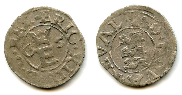 Silver schilling of Eric XIV (1560-1568), 1565, Reval mint, Sweden