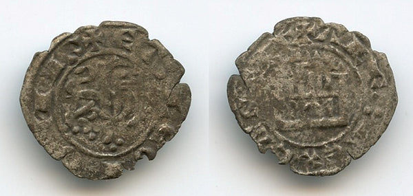 Billon maravedi prieto of Alfonso X (1252-1284), Spain