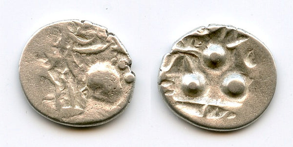 Rare silver masha, Chach of Alor in Sindh and Multan, c.675/685 AD (F/T #M4)