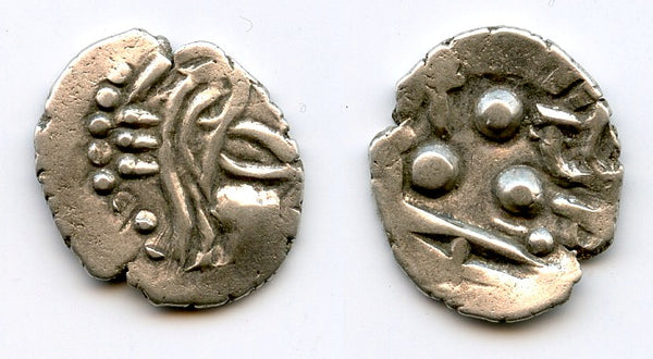 Rare silver masha, Chach of Alor in Sindh and Multan, c.675/685 AD (F/T #M4)