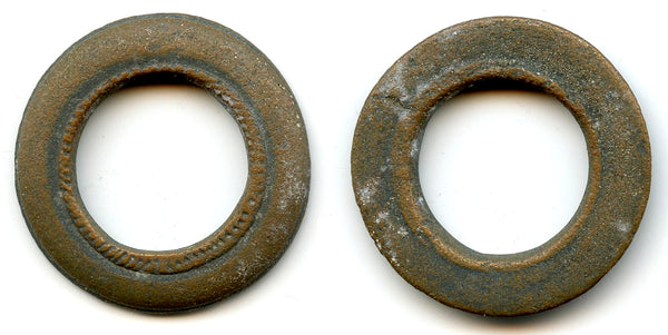 Large elaborate ancient Celtic ring money, Danube region, ca.800-500 BC