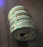 Large stack of 23 one-cash coins, Northern Song dynasty (960-1127 AD), China