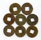Lot of 8 various bronze ban-liang cash, Western Han, c.200-100 BC, China