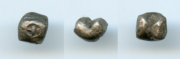 Silver 1/2-salung (1/8 baht), Mongkut (Rama IV) (1851-68), bullet money of Thailand