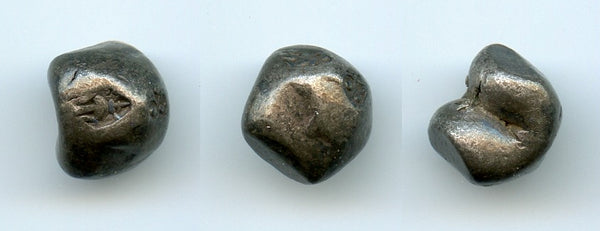 Silver 2-salung (1/2 baht), Mongkut (Rama IV) (1851-68), bullet money of Thailand