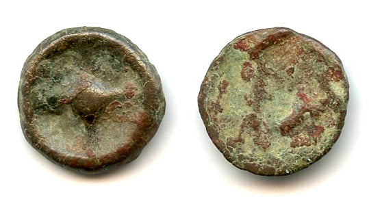 Wheel-money AE12 from Istros, Moesia (ca. 420-400 BC), Ancient Greek colony