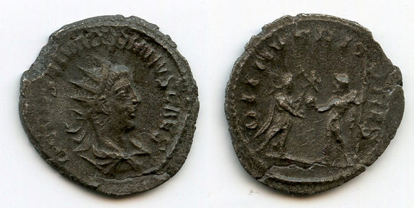 Rare DII NVTRITORES antoninianus of Saloninus (258-60 AD), Antioch, Roman Empire
