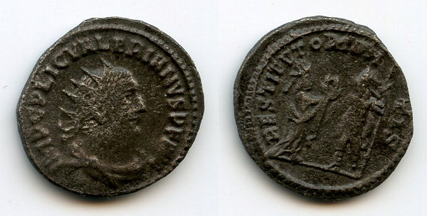 Silver antoninianus of Valerian (253-260 CE), Samosata, Roman Empire (RIC 187c)