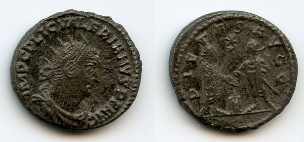 Silver antoninianus of Valerian (253-260 CE), Samosata, Roman Empire (RIC 285)