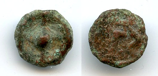 Wheel-money AE12 from Istros colony, Moesia (c.420-400 BC), Ancient Greeks