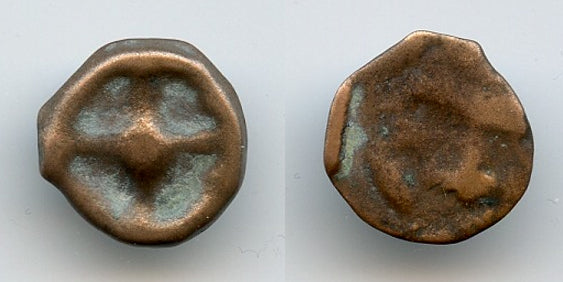 AE12 wheel-money, Istros, Moesia (c.420-400 BC), Ancient Greek