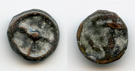 AE12 wheel-money, Istros, Moesia (c.420-400 BC), Ancient Greek