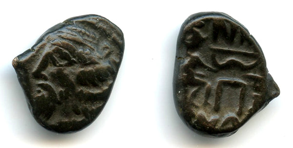 Rare AE drachm, Indo-Parthian usurper Sanabares, mid-1st century AD