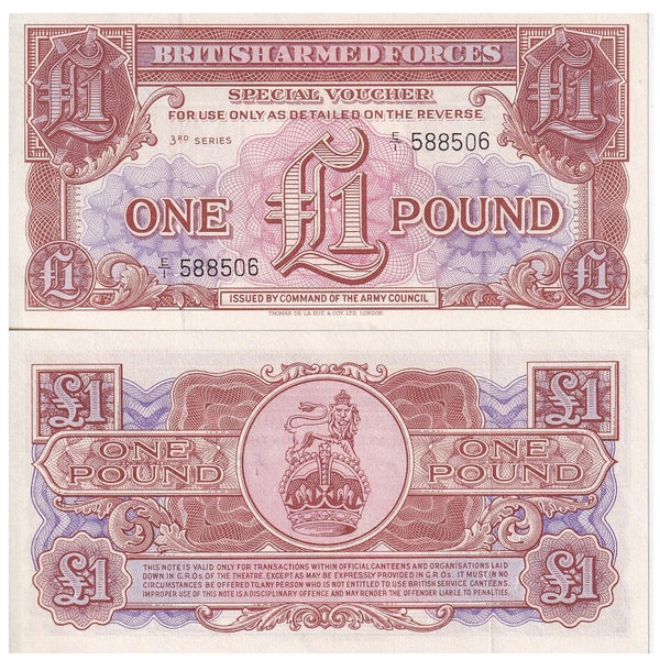 1 Pound, British Armed Forces 1956 (3rd series), UK (Pick#M29)