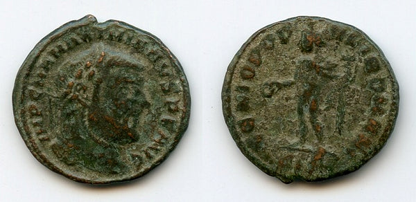 1/4 follis of Maximianus Herculius (286-305 AD), Siscia, Roman Empire