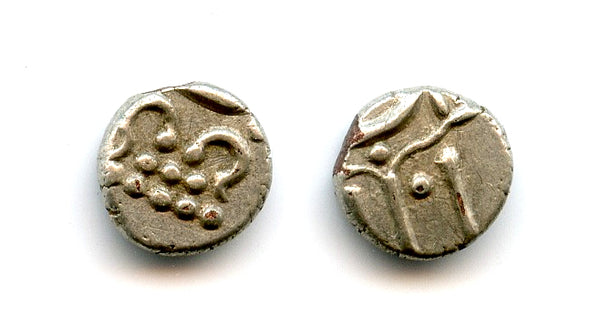 Quality silver fanam (chuckram), ca.1800-47, Travancore Kingdom, South India