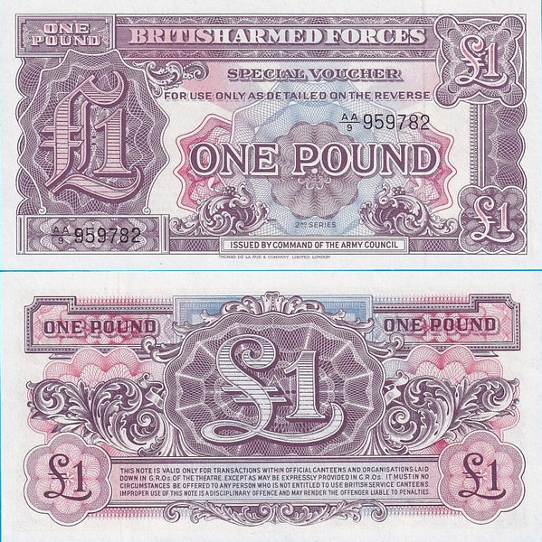 1 Pound, British Armed Forces 1948 (2nd series), UK (Pick#M22)