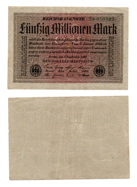 50 million marks, Germany, 1923 (Pick-109)