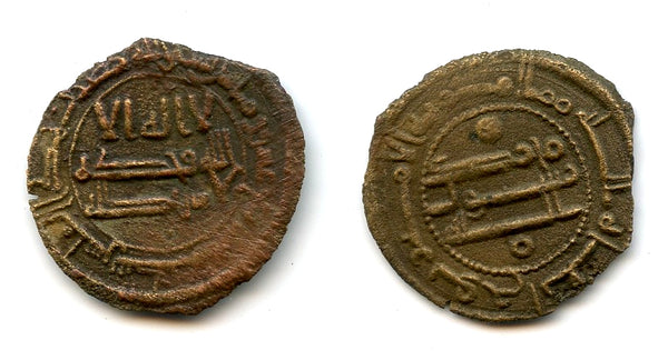 Rare fals of Nuh I bin Asad (819-842 CE), 214 AH, Binkath, Samanid Empire
