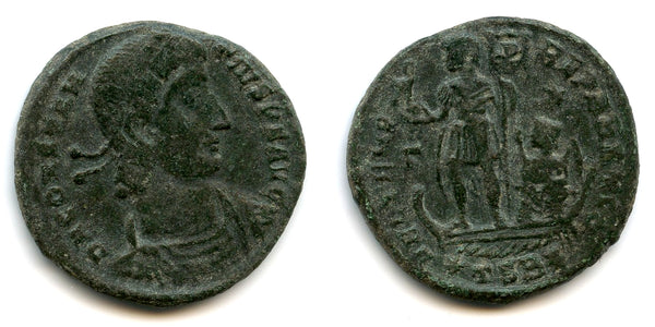 Scarcer AE2 of Constantius II as Augustus (337-361 CE), Thessalonica, Roman Empire