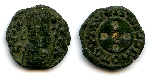AE16 (with a gilt cross), c.340-425 CE, Kingdom of Axum