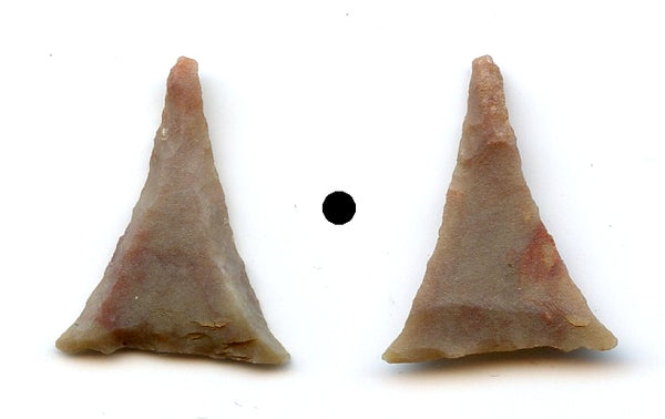 Chert flat base triangle arrowhead, North Africa, late Neolithic period, ca.3000 BC