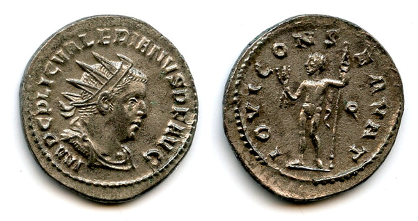 High grade AR antoninianus of Valerian (253-260 CE), Rome, Roman Empire (RIC 93)