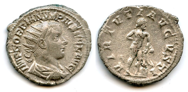 Nice AR antoninianus of Gordian III (238-244 AD), Rome, Roman Empire (RIC 95)